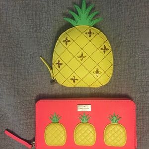 Kate Spade ♠️ Pineapple 🍍 Wallet & Coin Purse